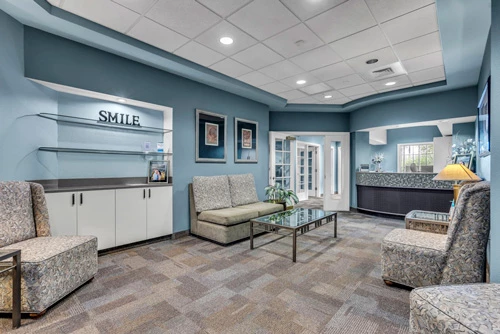 Radiant Family Dentistry front desk and waiting room